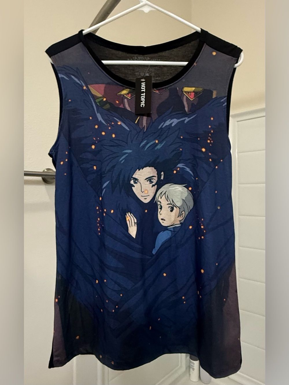 Hot Topic ' Navy Studio Ghibli-Inspired Graphic Tank Top
